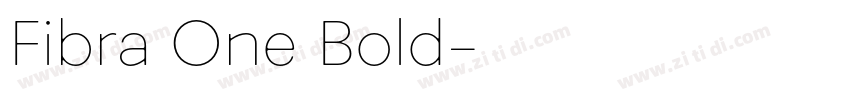 Fibra One Bold字体转换